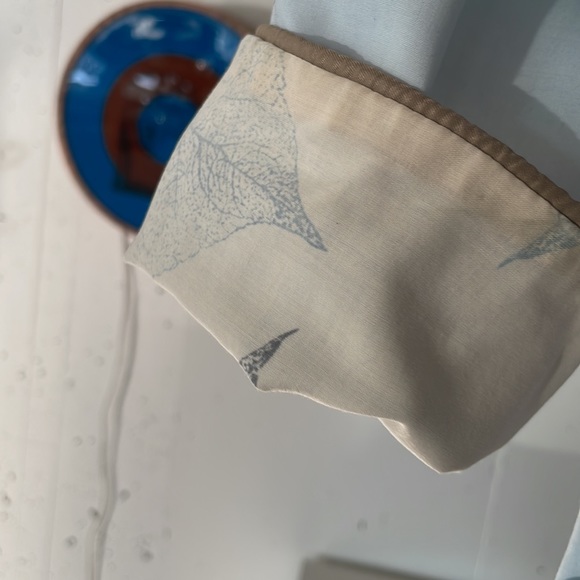 3/$30 Super soft cotton robe with leaf detailing - Picture 3 of 6